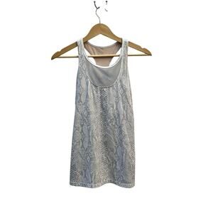 Lululemon Mesh with Me in Desert Snake Print Racer Back Tank Top Size 8